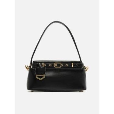 Imagem de BOLSA TIRACOLO PRETA COURO PEQUENA VICTÓRIA A 50014 0483 0001 AREZZO-Feminino