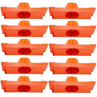 Imagem de Kit 10 Caixa Luz Suporte P/ Laje Octogonal 27, 30cm Plasled