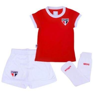 Imagem de Uniforme Infantil São Paulo Artilheira Feminino Oficial, Tam 12