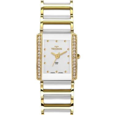 Imagem de Relógio Technos Feminino Elegance Ceramic Saphire Crystal Dourado 5Y30