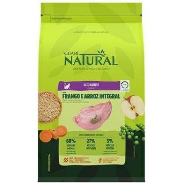 Imagem de Ração seca Guabi Natural para gatos adultos sabor frango e arroz 1,5kg