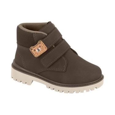Imagem de Bota Coturno Molekinho 2144234 Infantil Masculino, Cafe, 20