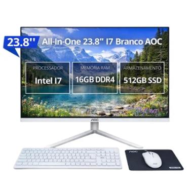 Imagem de Computador All In One 23.8 Full Hd Intel Core i7 13ª 16gb Ram SSD 512gb WINDOWS 11 Pro
