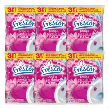 Imagem de Pedra Sanitária Fragâncias 22g 6 Unidades Novo Frescor -