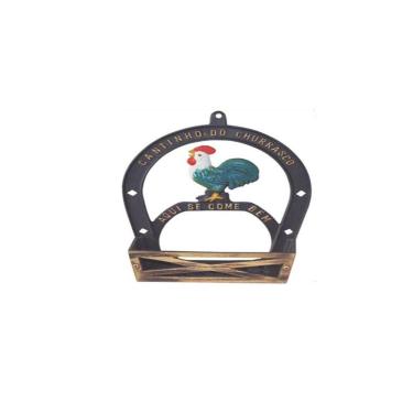 Imagem de Suporte Porta Tempero E Condimentos Alumínio Fundido Galo