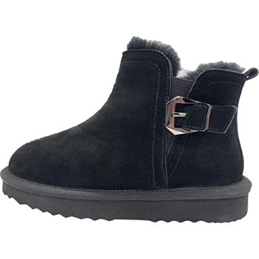 Imagem de ZEYIwearable Femininas Botas Quentes De Inverno Saphire 11 Preto