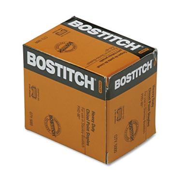 Imagem de Grampos premium resistentes Bosstitch, perna de 1 cm, coroa de 1,27 cm, aço, 5.000/caixa