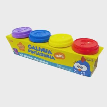 Revista Galinha Pintadinha Passatempos colorir com etiqueta adesiva, lápis  de cor + massinha com forminhas para modelar em Promoção na Americanas