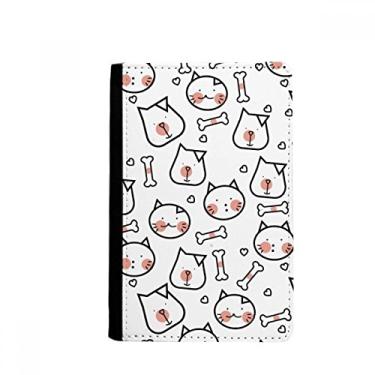 Imagem de Porta-passaporte Notecase Burse com proteção de osso para cães e gatos, porta-cartões