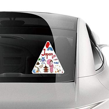 Imagem de DIYthinker Adesivo de carro com a bandeira nacional do Japão Landscap
