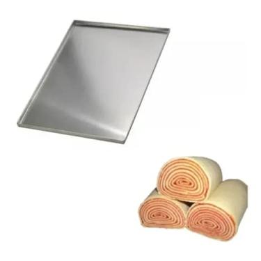 Imagem de Assadeira Para Rocambole 60x40x1cm Em Alumínio