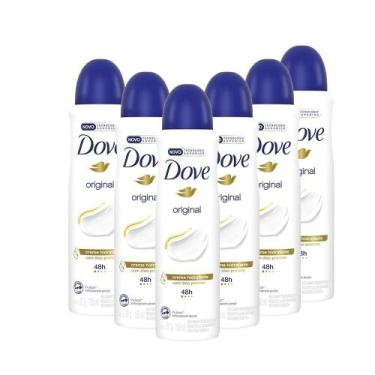 Imagem de Kit 6 Desodorantes Dove Antitranspirante Aerossol Original 150ml