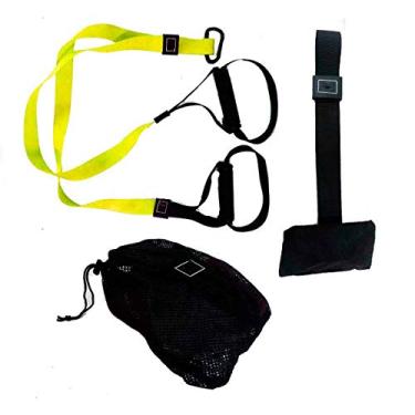 Imagem de Fita De Suspensão Treinamento Suspenso Treino Funcional Amarelo