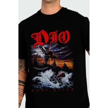 Imagem de Camiseta Banda Dio Holy Diver Rock Heavy Metal Hard Rock Of0185 Rch -