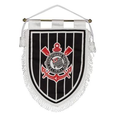 Imagem de Flâmula Corinthians Listrada Grande - Jc Bandeiras