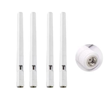 Imagem de Antena macho MIMO RP-SMA de banda dupla WiFi 2,4 GHz, 5 GHz, 5,8 GHz, 3dBi MIMO RP-SMA, para roteador WiFi, amplificador de sinal, placa de rede sem fio, adaptador USB, câmera IP de segurança, monitor