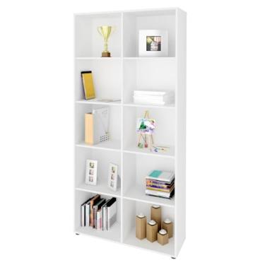 Imagem de Estante Clean 8 Prateleiras 187,8cm Branca Artany