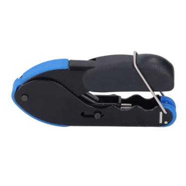 Imagem de Cabo Coaxial F Crimper Stripper Kit de Aço Ergonômico Lidar Com Design de Bloqueio Com 10 Conectores Tipo F de Crimpagem para Rg59 Rg6 Trabalhado Pvc Pp