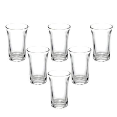 Imagem de Copo dose vidro tequila shot 6 peça cachaça 40 ml  - HAUSKRAFT