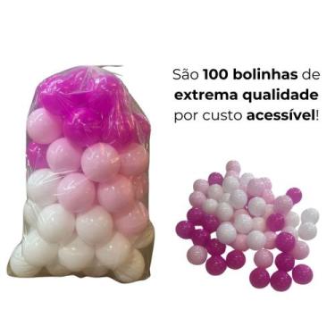 Imagem de 100 bolinhas rosa princesa - BATATINHAS BRINQUEDOS