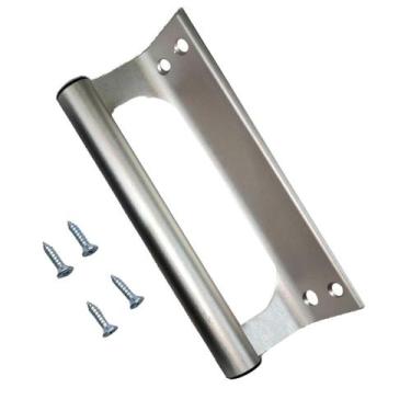 Imagem de Puxador de Aluminio Buzio Porta Portao Correr Fosco 145mm - Mob Comp.