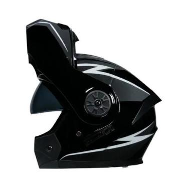 Imagem de Capacete de Motocicleta Modular com Viseira Dupla - Aprovado pelo DOT,