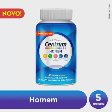 Imagem de Centrum gender homem multivitaminico de A A zinco com vitaminas E minerais 150 comprimidos