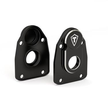 Imagem de TREAL Aluminum 7075 Outer Portal Covers(2pcs) Front or Rear Portal Axle Caps for Axial 1/8 AXP8 Gilamon(Black