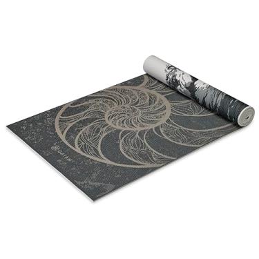 Imagem de Gaiam Tapete de ioga com impressão premium reversível extra grosso antiderrapante para exercícios e fitness tapete para todos os tipos de yoga, pilates e treinos de chão, Zara Rogue, 162 cm C x 64 cm L x 6 mm de espessura