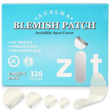 Imagem de AUSLKA Adesivos de manchas – 22 tiras, pontos de manchas hidrocoloides – Emblema de manchas grandes – Adesivos de manchas – Fuga de espinhas – Adequado para surtos de áreas maiores