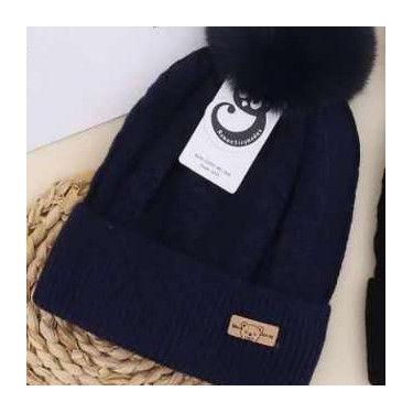 Imagem de Gorro/ Touca Infantil Com 1 Pompom Lisa Forrada Por Dentro Para o Inve