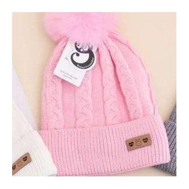 Imagem de Gorro/ Touca Infantil Com 1 Pompom Lisa Forrada Por Dentro Para o Inve