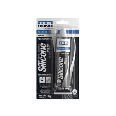 Imagem de Silicone Acético Preto 50gr Alta Temperatura - Tekbond