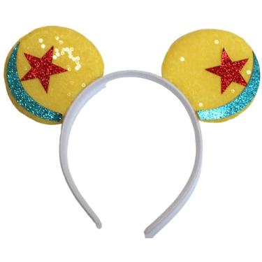Imagem de CLGIFT Faixa de cabeça com orelhas de Mickey Mouse, preta, prata, sem laço, tamanho único, para meninos, histórias de brinquedos, Halloween, festa de cosplay, Natal, fãs da Disney, crianças, fãs de