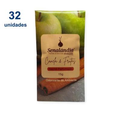 Imagem de Kit 32 Sachê Perfume Casa Aromas Bambu Ferrar Black Canela Alecrim Amo