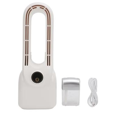 Imagem de Fã sem lâmina com umidificador de névoa Abs 6 velocidade Speedless sem lâminas fã USB de mesa com luzes coloridas para o escritório de casa