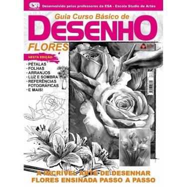Imagem de Revista Guia Curso Básico de Desenho Flores