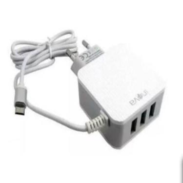 Imagem de Carregador Inteligente V8 2 USB 3.1A CAR-8490 Branco - Inova