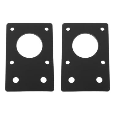 Imagem de SG Store 2 peças Impressora 3D 42 mm Instalação de Motor de Passo Suporte Plano Placa de Liga de Alumínio Adequado para Perfil de Alumínio 2020 2040, Preto