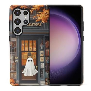 Imagem de CARLOCA Capa para Samsung Galaxy S25 Ultra, Design de Livraria Fantasma Aconchegante - Proteção Dupla Híbrida TPU Macio + PC Rígido, Capa à Prova de Choque e Antiarranhões Capa Protetora Masculina
