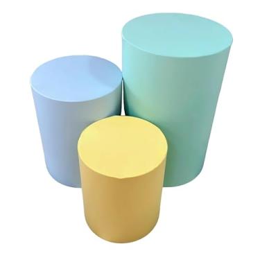 Imagem de kit Capa Trio de Cilindro Decoração Festa Veste Facil - multicolorido - ESCOLHA COMO QUISER Organização de Decoração para Festas(AMARELO/VERDE/AZUL CANDY)