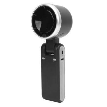 Imagem de Yunseity Digital Display Turbo Fan, Mini Fan Portátil Com de 5 Engrenagens, Ventilador Portátil Portátil Operado por Bateria Com Cordão para Externo (cinza escuro)