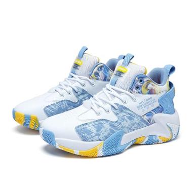 Imagem de Novetra Tênis de basquete unissex, leves e antiderrapantes, calçados esportivos casuais(Blue,42 BR)