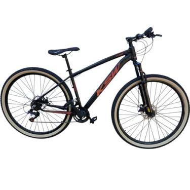 Imagem de Bicicleta Aro 29 Ksw Adulto 21 velocidades Suspensão Dianteira 80mm Pneu Faixa Amarelo (PRETO/VEREMLEHO, 15)