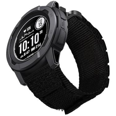 Imagem de Pulseira de nylon tática robusta para Garmin Instinct/Instinct 2, pulseira esportiva militar para Instinct3 de 45 mm compatível com Garmin Instinct2 Tactical/Tide/Esports/Solar de 22 mm