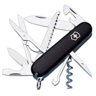 Imagem de Canivete Suíço Huntsman Victorinox Preto 15 funções Original.