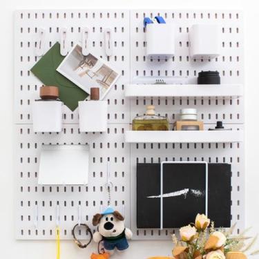 Imagem de Organizador de parede Pegboard RIVTUN Kit de montagem na parede 64x64c