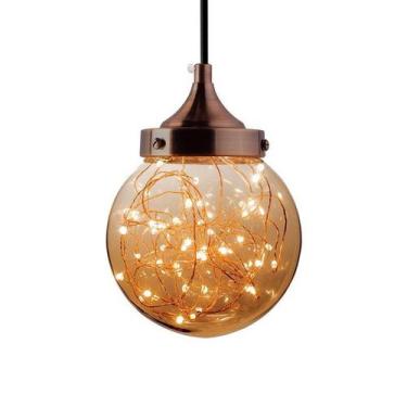 Imagem de Lustre Pendente Taschibra ARA LED 5W Bivolt, Âmbar