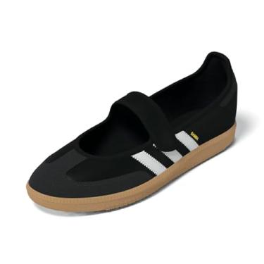 Imagem de adidas Tênis feminino Ftwwht/Carbon/Cblack Samba Jane W FTWR whiteCarbon/Core Black 36 EUA, Branco nuvem, carbono, preto, 34