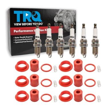 Imagem de TRQ Kit de ignição vermelho compatível com Dodge Dakota Durango 2006-2008 Nitro Ram 1500 Jeep Commander 2005-2008 Grand Cherokee Liberty Mitsubishi Raider